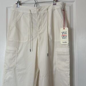Arula High Rise Wide Leg Jeans Ivory X (XL 14/16)